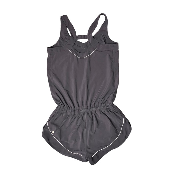 Lululemon Speedy Runsie Gray Athletic Romper - Picture 2 of 6